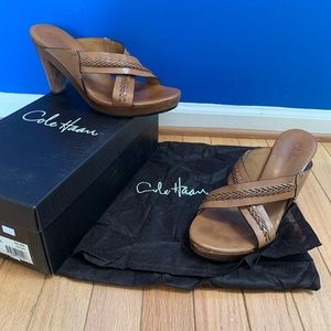 Cole Haan Skylar Slide Leather Heeled Sandal
